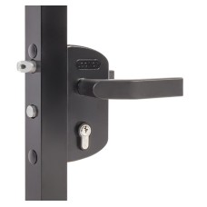 LTKZ4040 P1L (цвет: RAL 9005, черный). Замок механический для калиток. Locinox