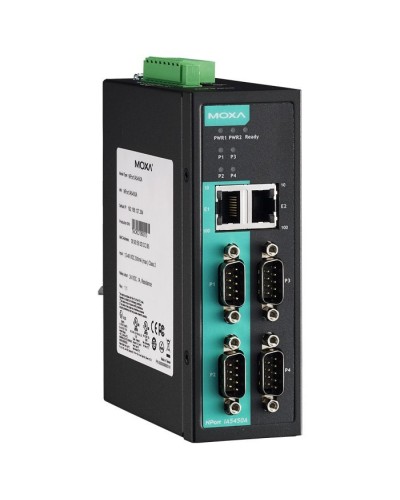 NPort IA5450A. 4-портовый усовершенствованный преобразователь. MOXA в Томске