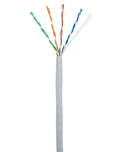 U/UTP 4pair, Cat5e, In, PVC (CCA-UU004-5E-PVC-GY). Кабель «витая пара» (LAN) для структурированных систем связи. NETLAN в Томске