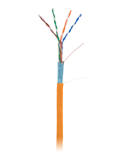 F/UTP 4pair, Cat5e, In, LSZH (EC-UF004-5E-LSZH-OR). Кабель «витая пара» (LAN) для структурированных систем связи. NETLAN в Томске