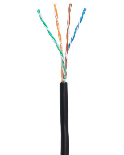 U/UTP 4pair, Cat5e, Out, PE (EC-UU004-5E-PE-BK-1). Кабель «витая пара» (LAN) для структурированных систем связи. NETLAN в Томске