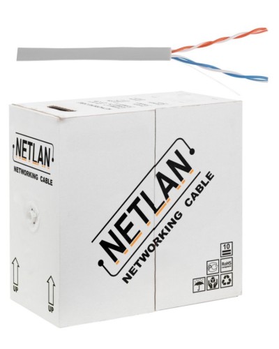 U/UTP 2pair, Cat5, In, PVC, CCA (CCA-UU002-5-PVC-GY) . Кабель «витая пара» (LAN) для структурированных систем связи. NETLAN в Томске