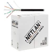 U/UTP 4pair, Cat6, Solid, Out, PE (EC-UU004-6-PE-BK). Кабель «витая пара» (LAN) для структурированных систем связи. NETLAN
