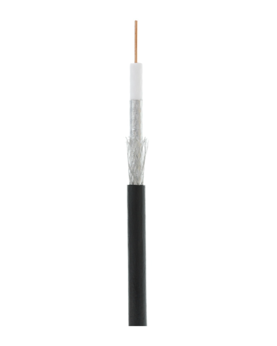 RG-6 CCS, Out, PE (EC-C2-32123B-BK-3). Кабель коаксиальный омедненный. NETLAN в Томске
