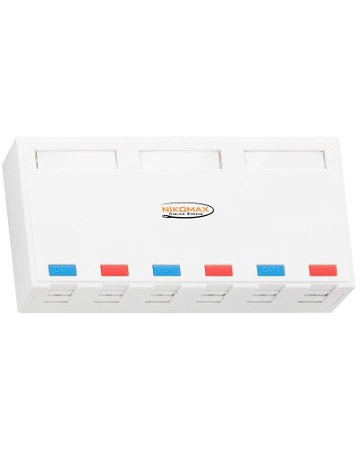 NMC-MB6P-ST-WT. Корпус настенной розетки. NIKOMAX в Томске