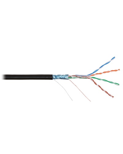 F/UTP 4pair, Cat5e, Solid, Out, PVC (NMC 2200B-BK). Кабель «витая пара» (LAN) для структурированных систем связи. NIKOMAX в Томске
