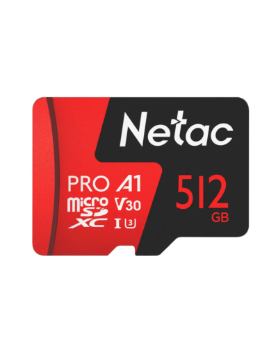 NT02P500PRO-512G-R. Карта памяти microSDXC, 512 ГБ, Class 10. Netac в Томске
