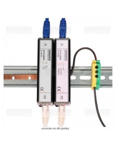 SP-IP/1000D. Устройство грозозащиты цепей Ethernet. OSNOVO в Томске