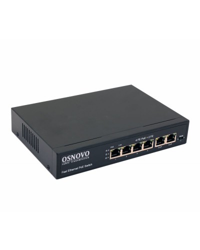 SW-20600(80W). Коммутатор 6-портовый  Fast Ethernet с PoE. OSNOVO в Томске