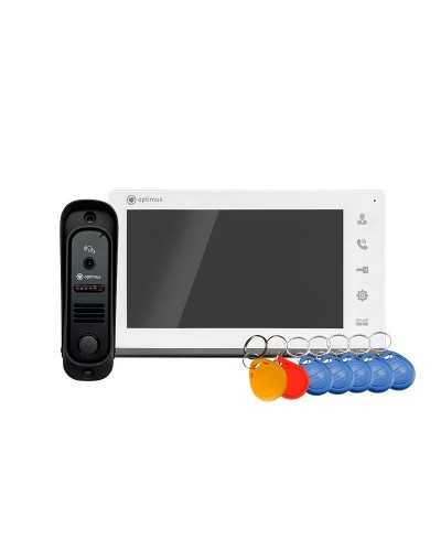 Leader 2.0 IK-7.0 (w+b). Комплект видеодомофона. Optimus в Томске