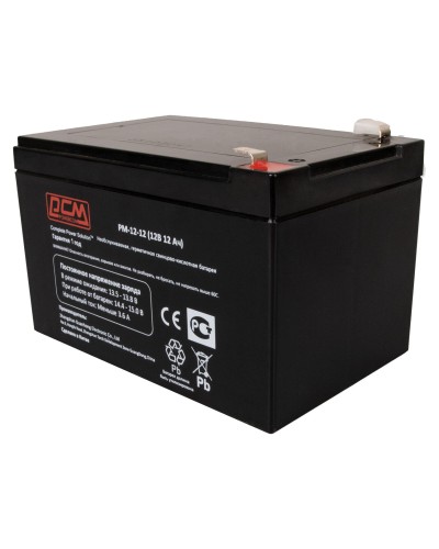PM-12-12. Аккумулятор герметичный свинцово-кислотный. POWERCOM в Томске