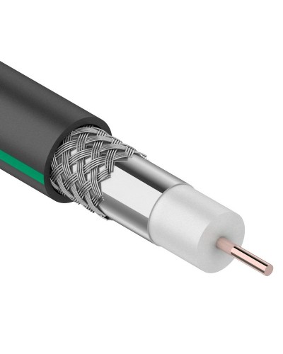 SAT 703 B, Cu/Al/Al, 75%, 75 Ом, 100 м, черный OUTDOOR. PROconnect. (01-2436-1). Кабель коаксиальный радиочастотный. PROCONNECT в Томске