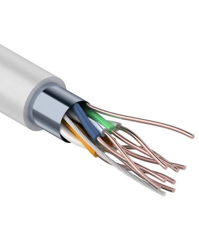 F/UTP Light, CAT 5, PVC, 4PR, 26AWG, омедненный INDOOR, SOLID, серый, 305м, PROconnect (01-0148-3). Кабель «витая пара» (LAN) для структурированных систем связи. PROCONNECT в Томске