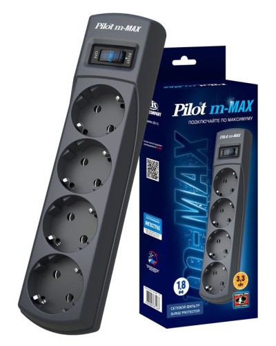 Pilot m-MAX 1.8м. Сетевой фильтр. Pilot в Томске