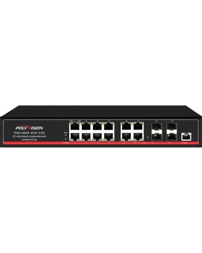 PND-M8GP-4G4F(150). Коммутатор управляемый оптический 12 портовый. Polyvision в Томске