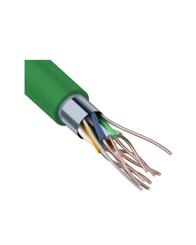 F/UTP, CAT 5e, нг(А)-LSLTx, 4х2х0,52мм, 24AWG, INDOOR, SOLID, зеленый, 305м REXANT (01-0161). Кабель «витая пара» (LAN) для структурированных систем связи. Rexant в Томске