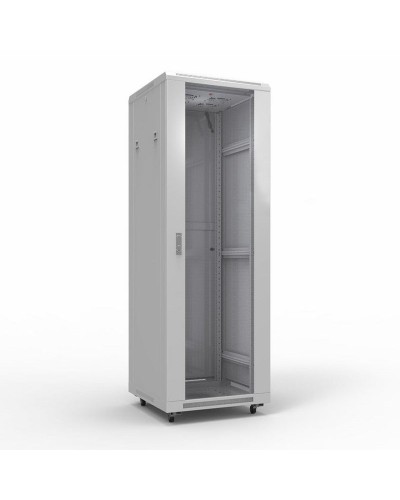 Шкаф телекоммуникационный 19 напольный 42U 600х800 мм, передняя дверь стекло, задняя дверь металл, RAL 7035 (состоит из 3 частей) (04-2306). Шкаф телекоммуникационный 19 напольный 42U. Rexant в Томске