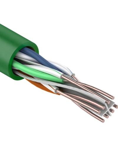 U/UTP, CAT 6, нг(А)-LSLTx, 4х2х0,575мм, 23AWG, INDOOR, SOLID, зеленый, 305м REXANT (01-0071). Кабель «витая пара» (LAN) для структурированных систем связи. Rexant в Томске