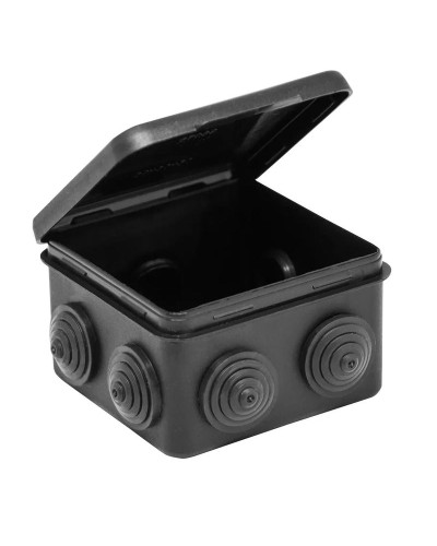 Коробка TYCO ОП 80х80х50мм откидная крышка УХЛ1 IP54 черный (67040МЧ). Коробка распределительная. RuVinil в Томске