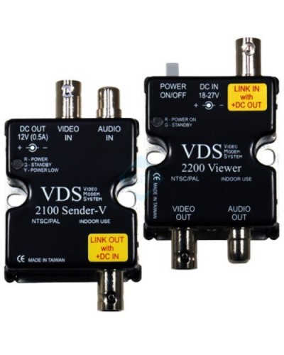 VDS 2100/2200. Удлинитель видео-, аудиосигнала, напряжения питания по коаксиальному кабелю. SC&T в Томске