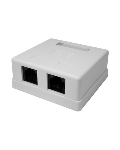 Розетка настенная RJ-45, 8P8C, Cat.6, 2 порта UTP (10-0310): Компьютерная розетка в Томске