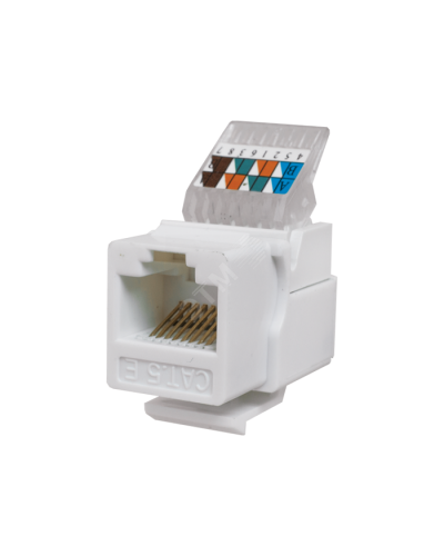 Модуль-вставка Keystone Кат5е, без.инстр.зад, белый UTP (10-0312): Вставка Keystone Jack RJ-45 в Томске