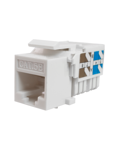 Модуль-вставка Keystone Кат5е, инстр.зад, белый UTP (10-0313): Вставка Keystone Jack RJ-45 в Томске