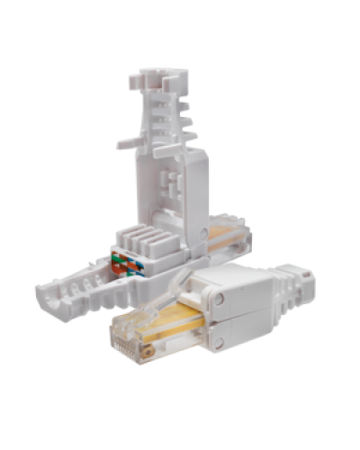 Коннектор 8P8C U/UTP Cat.5e (RJ-45) безинструментальный (10-0218). Разъем RJ-45. SUPRLAN в Томске