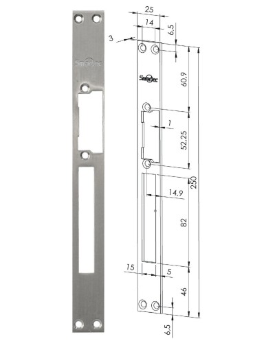 ST-SL502SP. Запорная планка длинная. Smartec в Томске