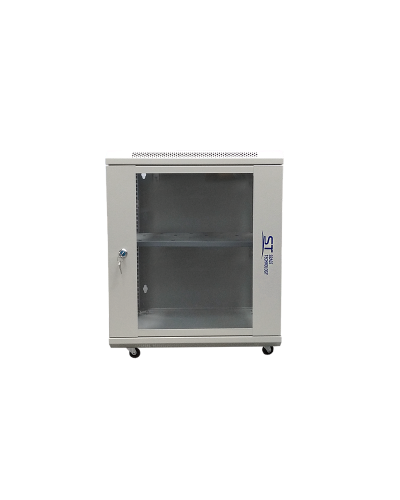 ST-NC12U600 (серый) С ПОЛКОЙ. Шкаф телекоммуникационный 19 настенный 12U. Space Technology в Томске