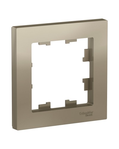 AtlasDesign рамка 1-местная, шампань (ATN000501). Рамка. Systeme Electric в Томске