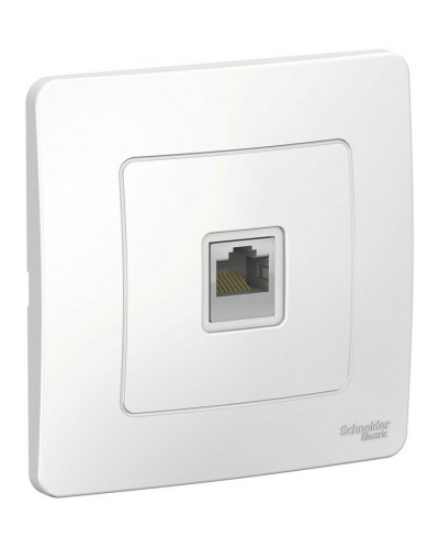 BLANCA розетка RJ45 1-местная, кат. 5Е, скрытой установки, белый (BLNIS045001). Розетка компьютерная. Systeme Electric в Томске
