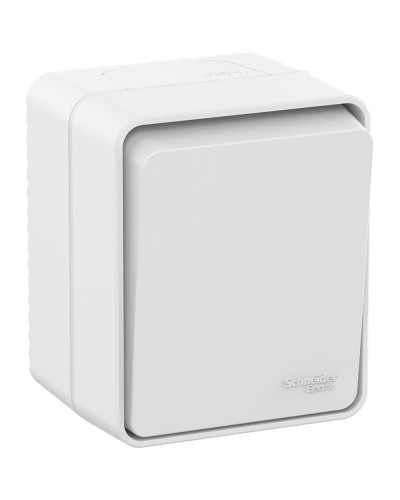 AtlasDesign PROFI54 выключатель 1-клавишный, открытой установки, белый (ATN540111). Выключатель. Systeme Electric в Томске