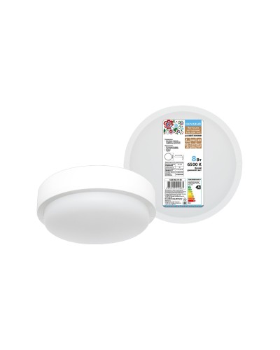 ДПП 3901 8Вт 6500К IP65 белый круг (SQ0366-0148). Светодиодный светильник LED. TDM ЕLECTRIC в Томске