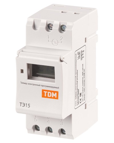 ТЭ15-1мин/7дн-16on/off-16А-DIN TDM (SQ1503-0005). Таймер электронный. TDM ЕLECTRIC в Томске