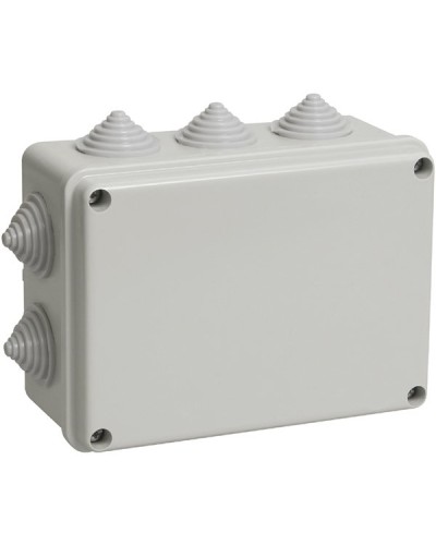 Коробка ОП 190х140х70мм, крышка, IP44, 10 гермовводов (SQ1401-1243). Распаячная коробка. TDM ЕLECTRIC в Томске