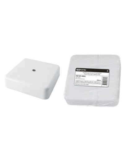 Коробка КР 75х75х20 ОП белая, IP40 (SQ1401-0903). Распаячная коробка. TDM ЕLECTRIC в Томске