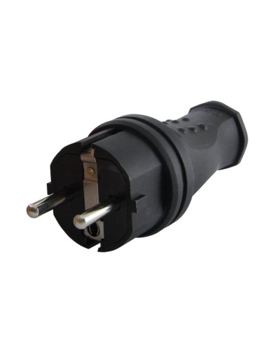 Вилка прямая 2Р+РЕ 16А 250В IP44 (SQ0612-0031). Вилка прямая каучук. TDM ЕLECTRIC в Томске