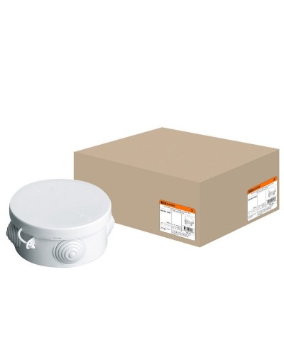 Коробка ОП D85х40мм, крышка, IP54, 4вх. (SQ1401-0102). Распаячная коробка. TDM ЕLECTRIC в Томске