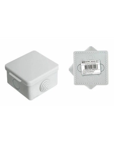 Коробка ОП 65х65х50мм, крышка,  IP54, 4вх. (SQ1401-0111). Распаячная коробка. TDM ЕLECTRIC в Томске