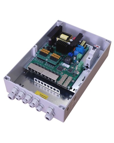 TFortis PSW-2G8F+. Коммутатор для подключения 8 камер. TFortis в Томске