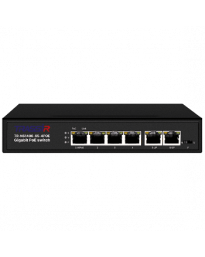 TR-NS1406-65-4POE. Коммутатор с PoE. Trassir в Томске
