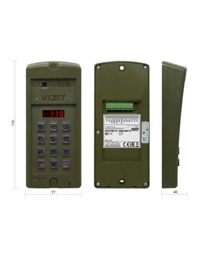 БВД-SM110FCP. Вызывная панель видеодомофона. VIZIT в Томске