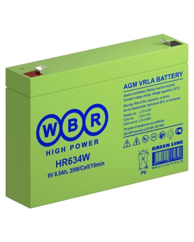 WBR HR634W. Аккумулятор герметичный свинцово-кислотный. WBR в Томске