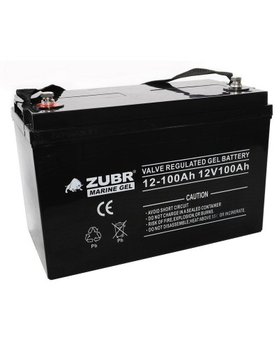 ZUBR MARINE GEL NPG 12-100 (12V, 100Ah). Аккумулятор герметичный свинцово-кислотный. ZUBR в Томске