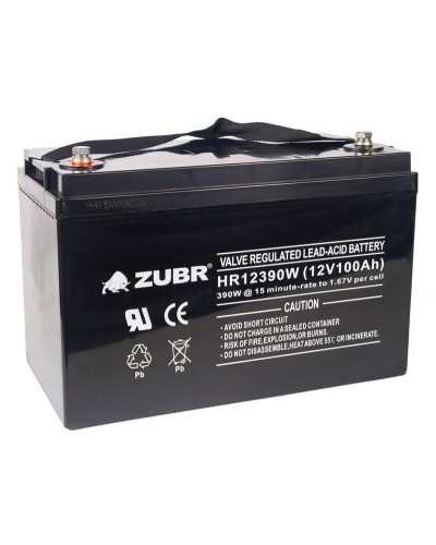 ZUBR HR 12390W (12V, 110Ah). Аккумулятор герметичный свинцово-кислотный. ZUBR в Томске