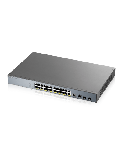 GS1350-26HP-EU0101F. L2 коммутатор PoE+ для IP-видеокамер rack 19. ZYXEL в Томске