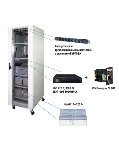 SKAT UPS 3000 SNMP (467). Комплекс бесперебойного питания. Бастион в Томске