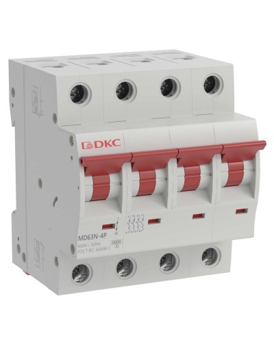 YON max MD63N 4P 63А 6кА C (MD63N-4PC63). Автоматический выключатель. ДКС в Томске