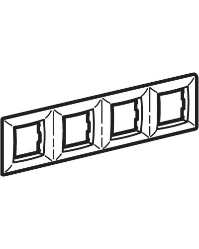 Рамка на 2+2+2+2 модуля (четырехместная), сл. кость (75014O): Рамка четырехместная, Brava в Томске